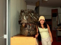 leenie smiling with trex 